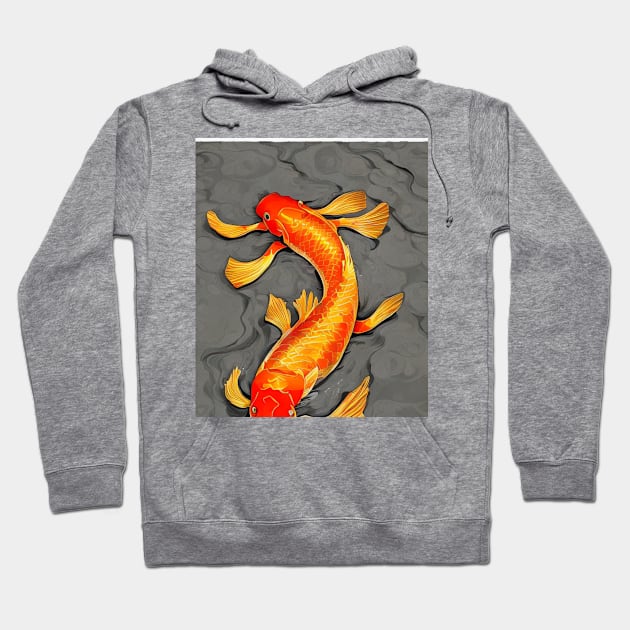 The Art of Koi Fish: A Visual Feast for Your Eyes 12 Hoodie by Painthat